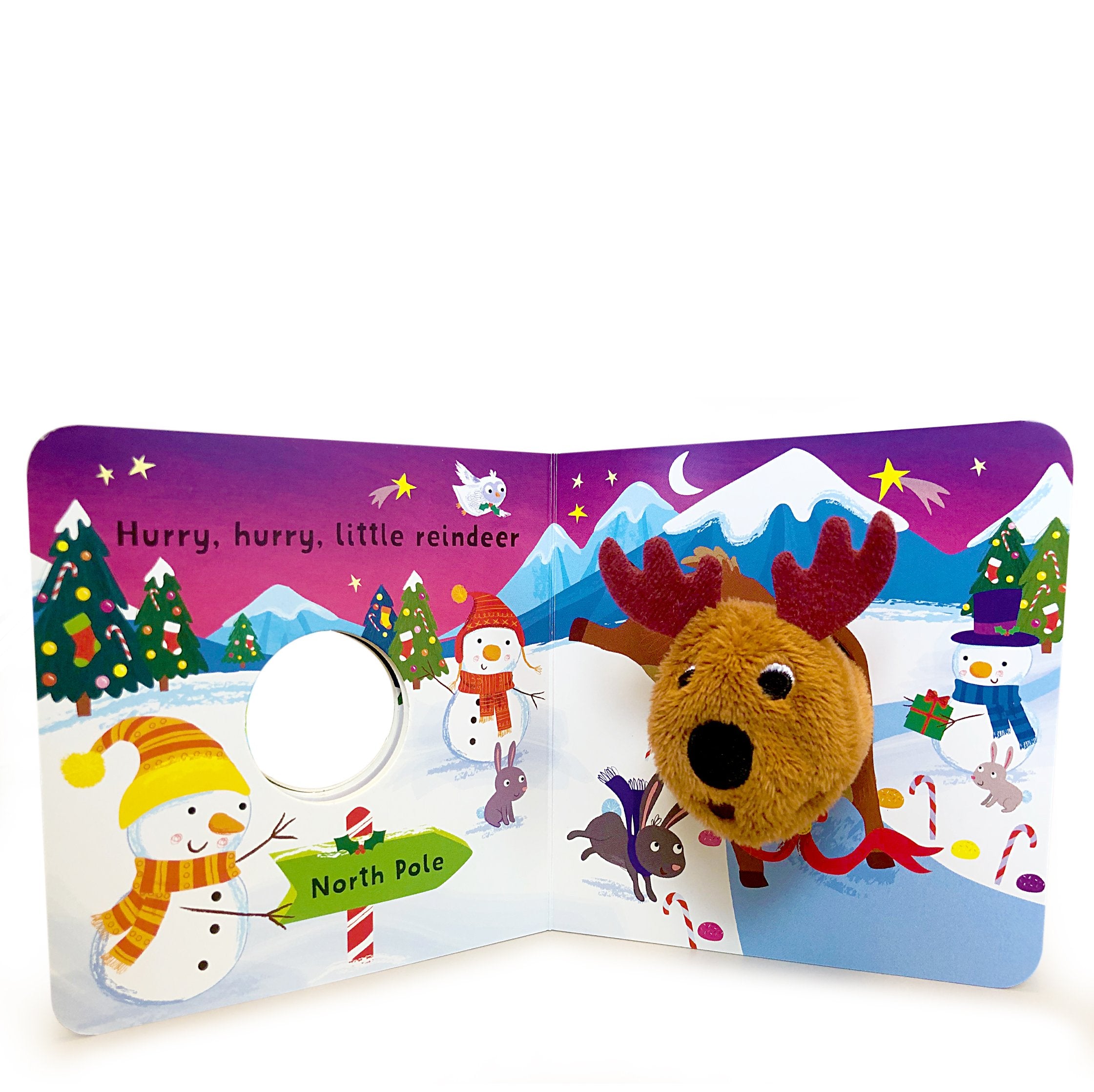 Jingle, Jingle, Little Reindeer - Finger Puppet Book