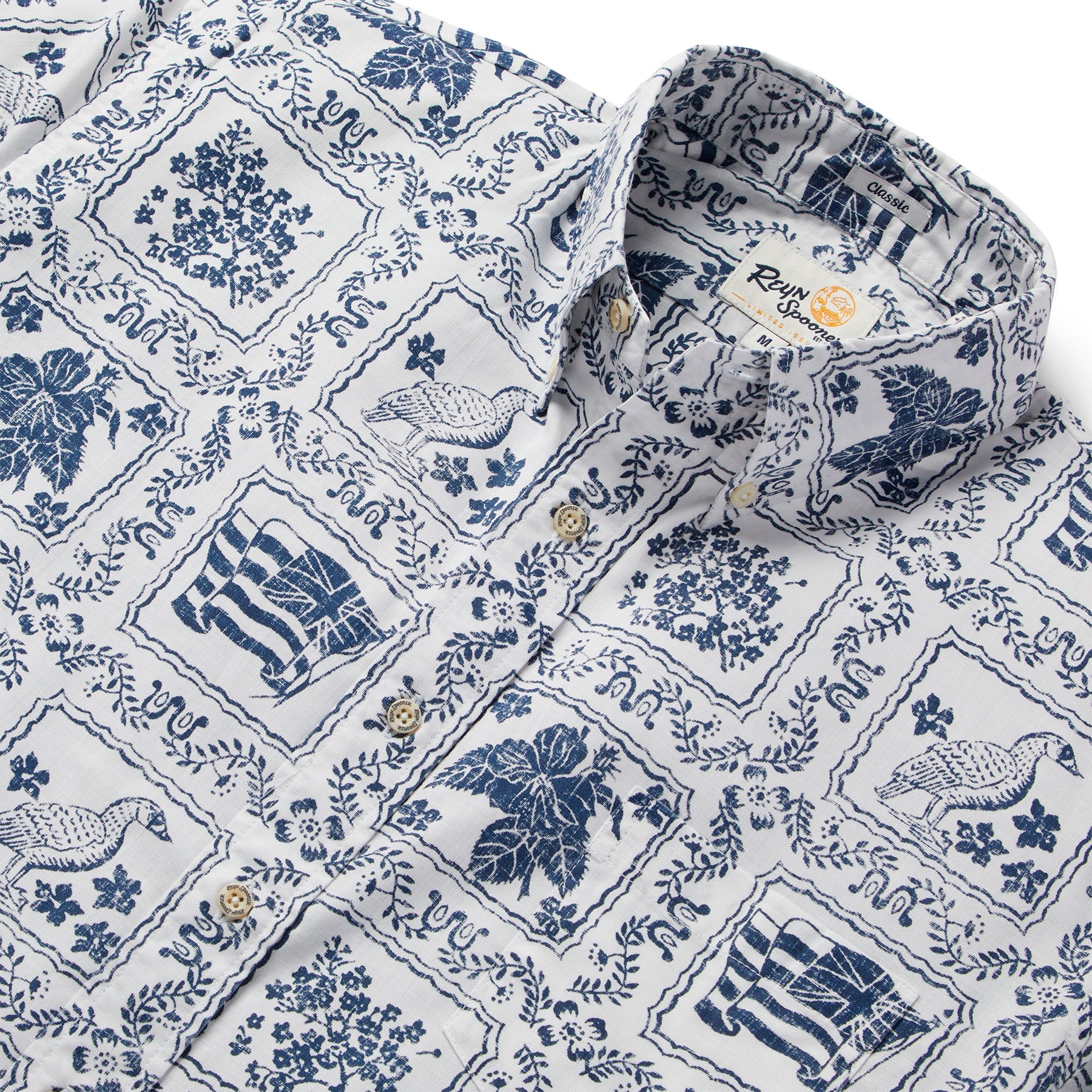 Reyn Spooner Lahaina Sailor Camp Shirt    