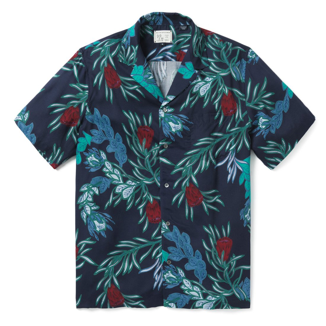 Pink Mint Camp Shirt by Reyn Spooner PEACOAT M  805766027335