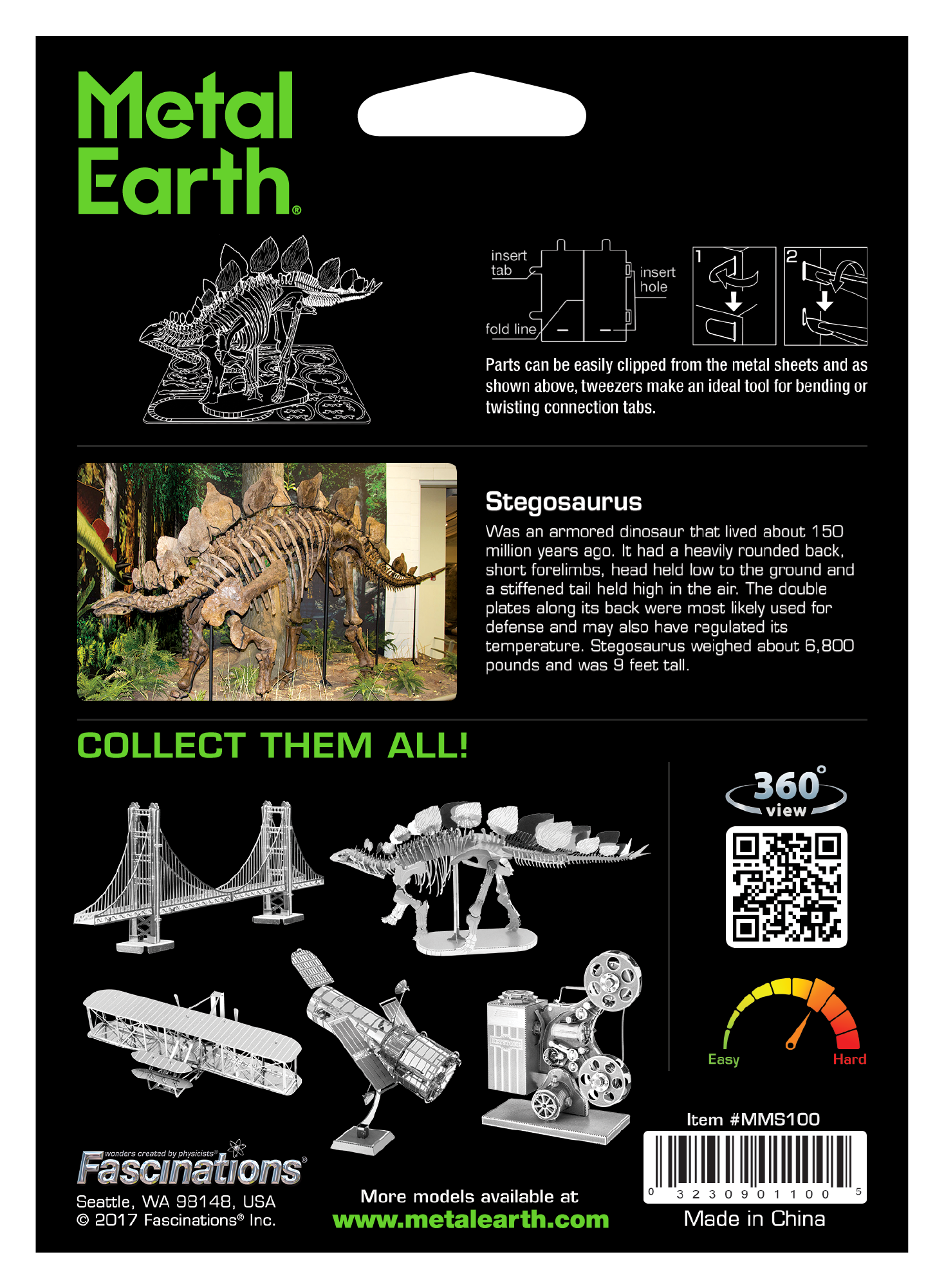 Metal Earth - Stegosaurus    