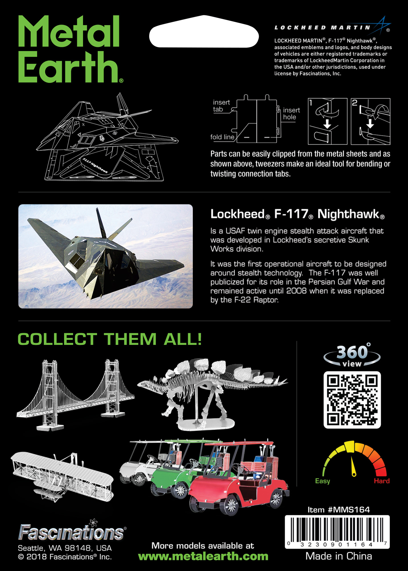 Metal Earth - F-117 Nighthawk    