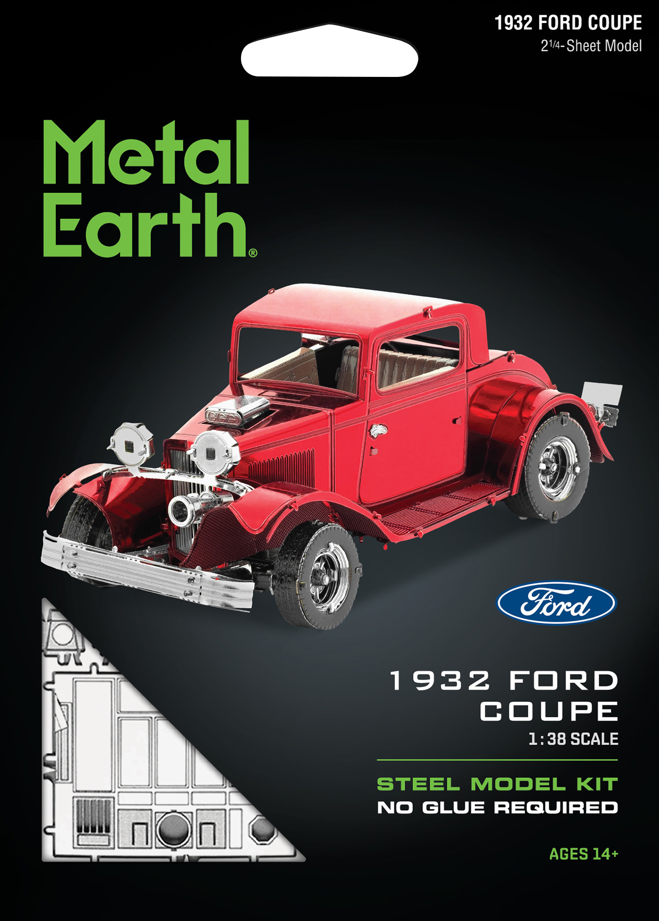 Metal Earth - 1932 Ford Coupe Red    