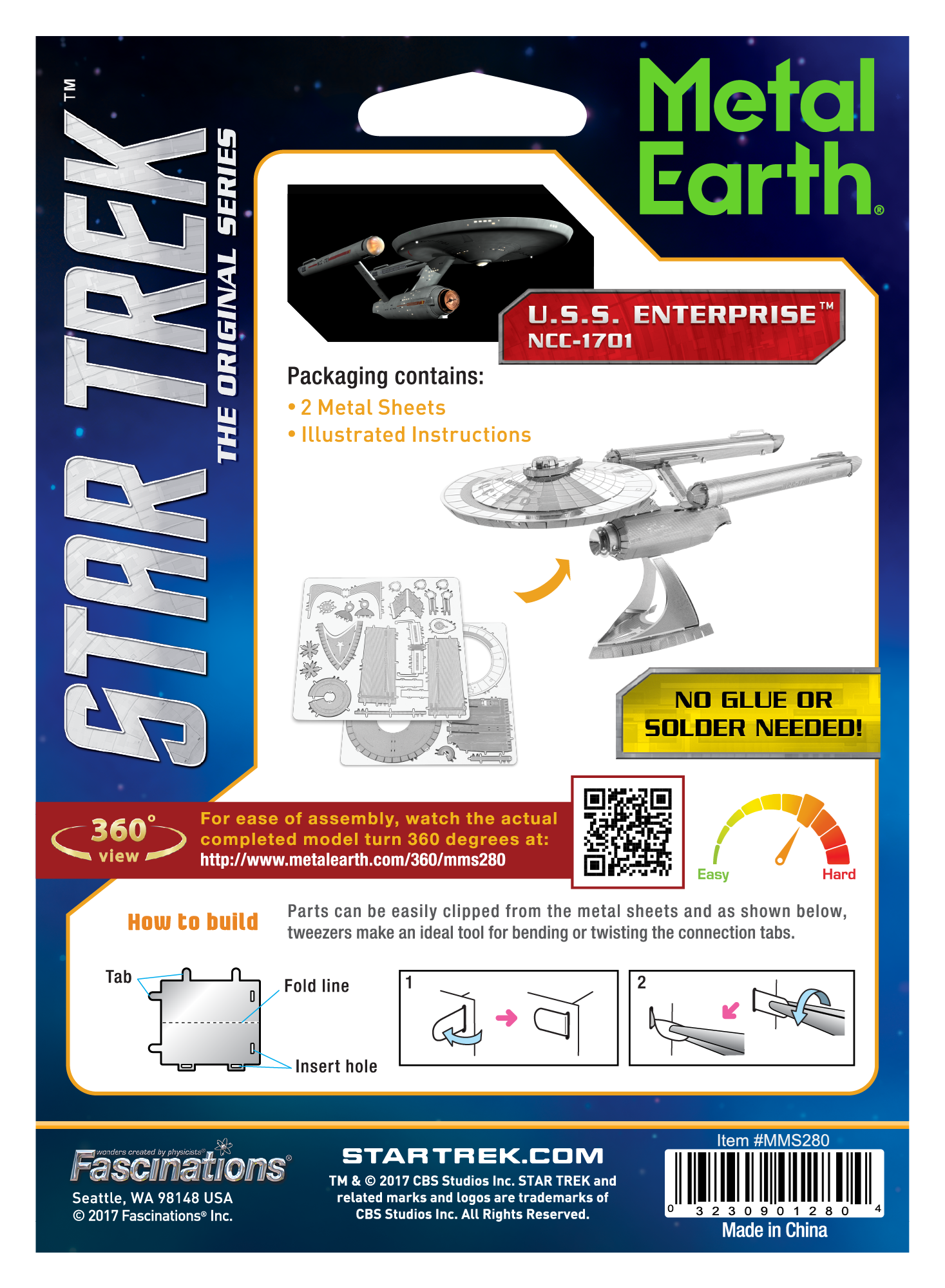 Metal Earth - Star Trek USS Enterprise NCC-1701    