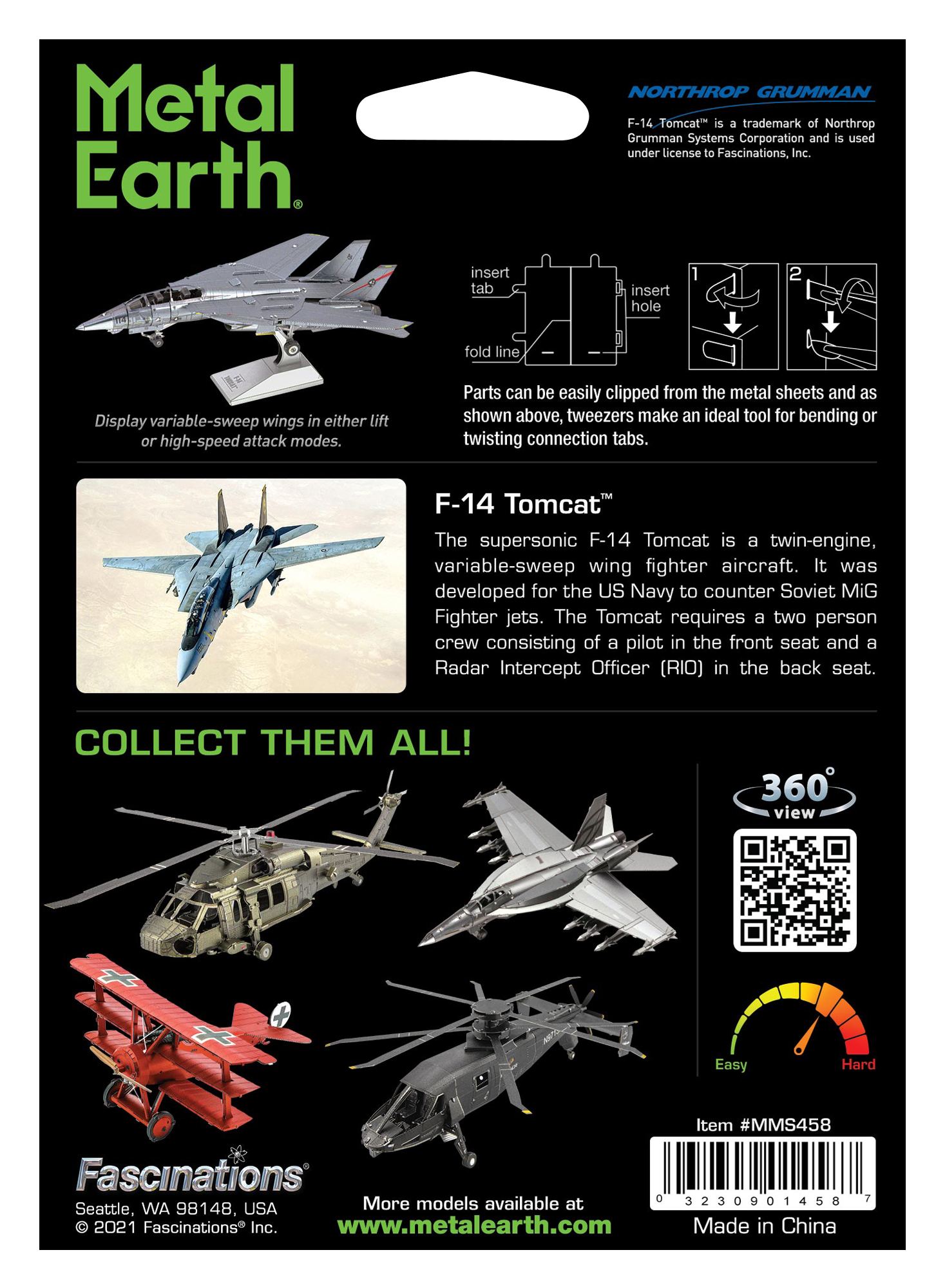 Metal Earth - F-14 Tomcat    
