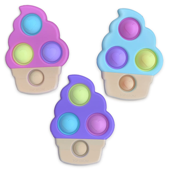 Pop Fidgety Mega Pop Ice Cream - Green, Pink, or Purple    