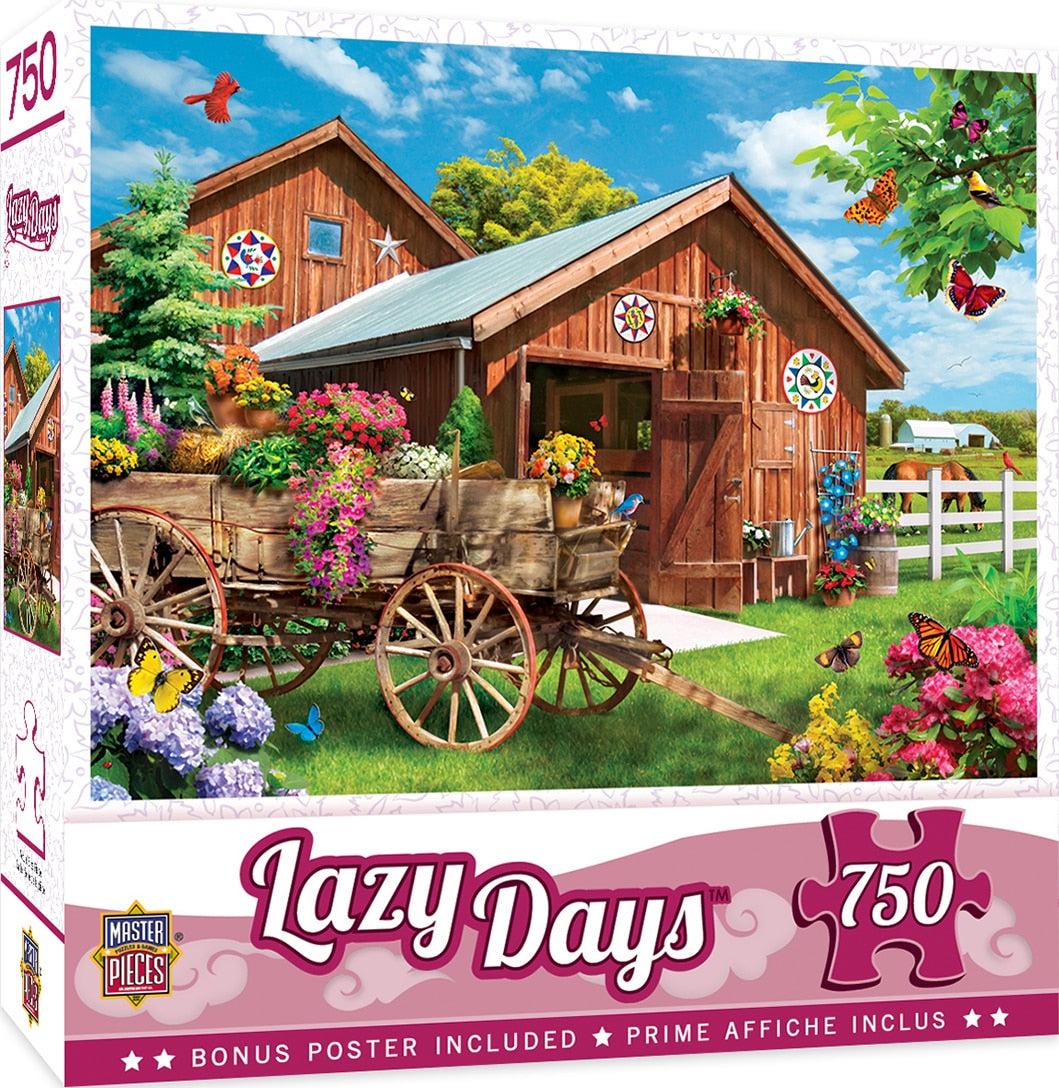 Lazy Days - Flying To Flower Farm 750 Piece Puzzle    