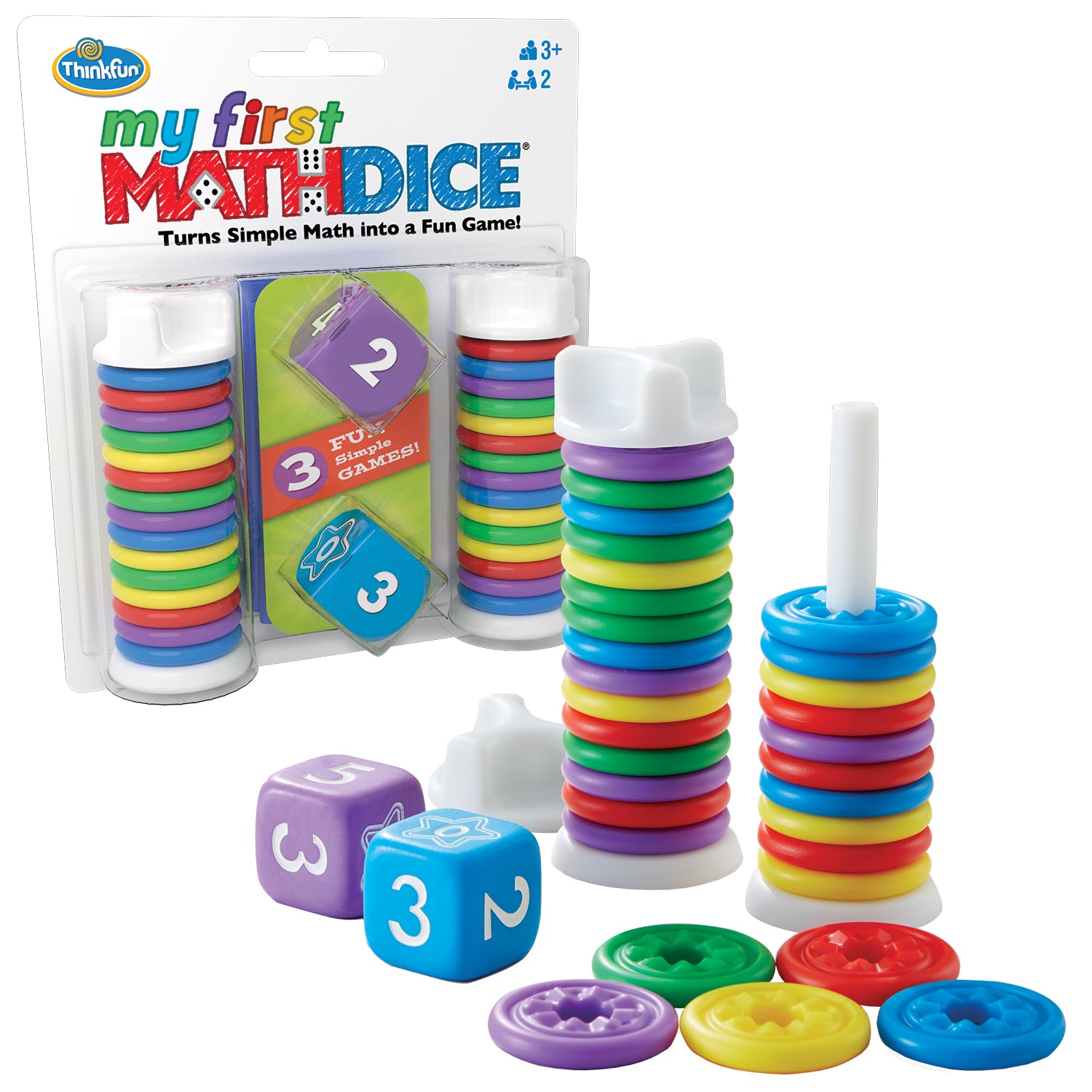 My First Math Dice - Turns Simple Math Into a Fun Game    