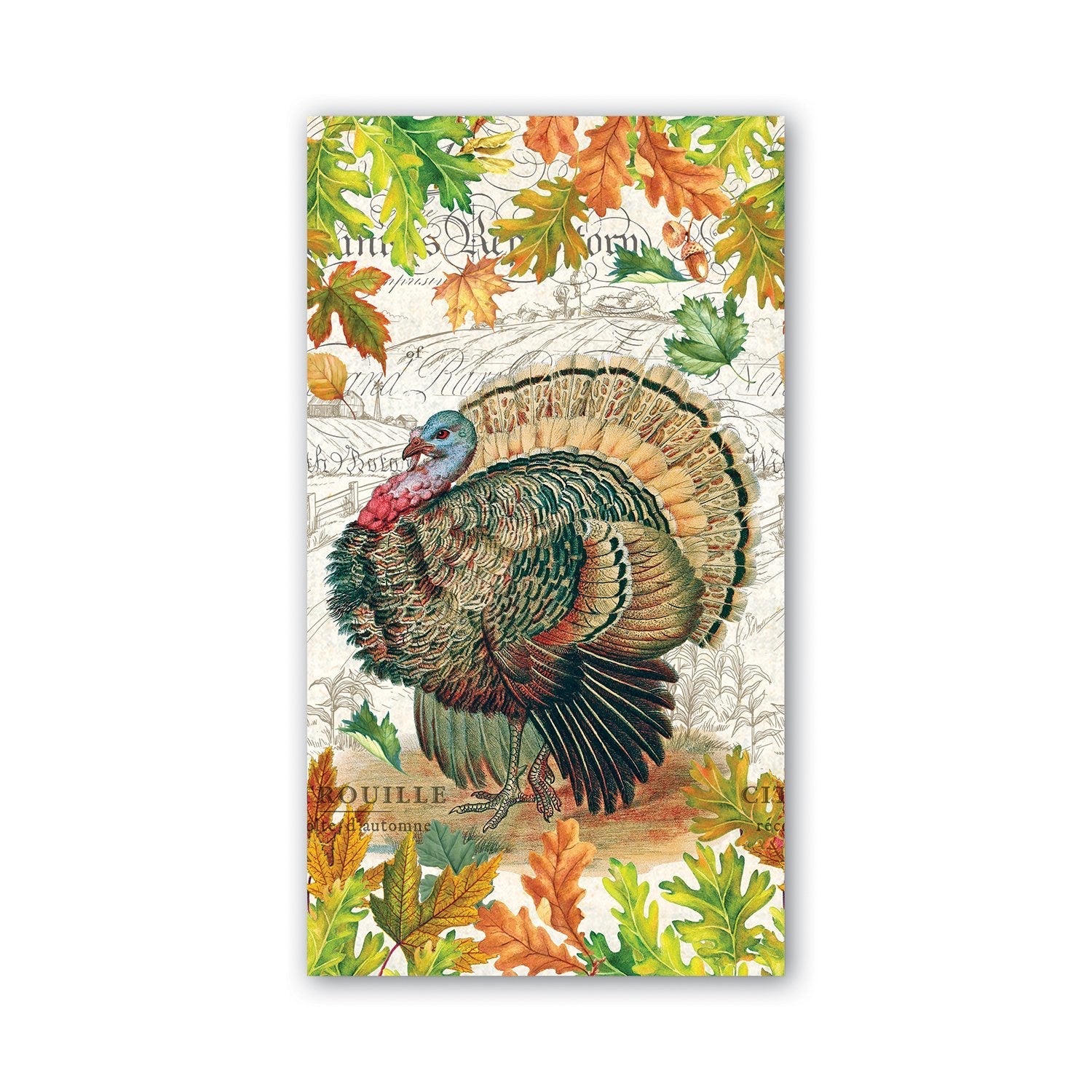 Fall Harvest Hostess Napkins - Turkey    