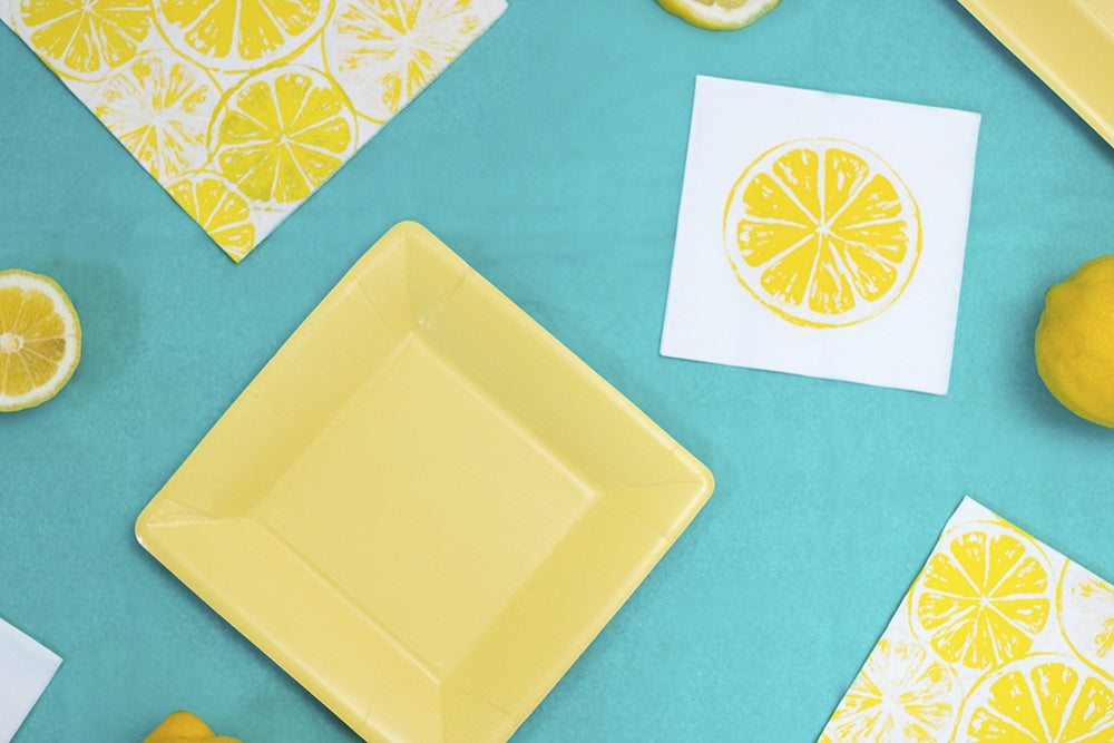 Yellow Classic Linen - Salad or Dessert Plates    