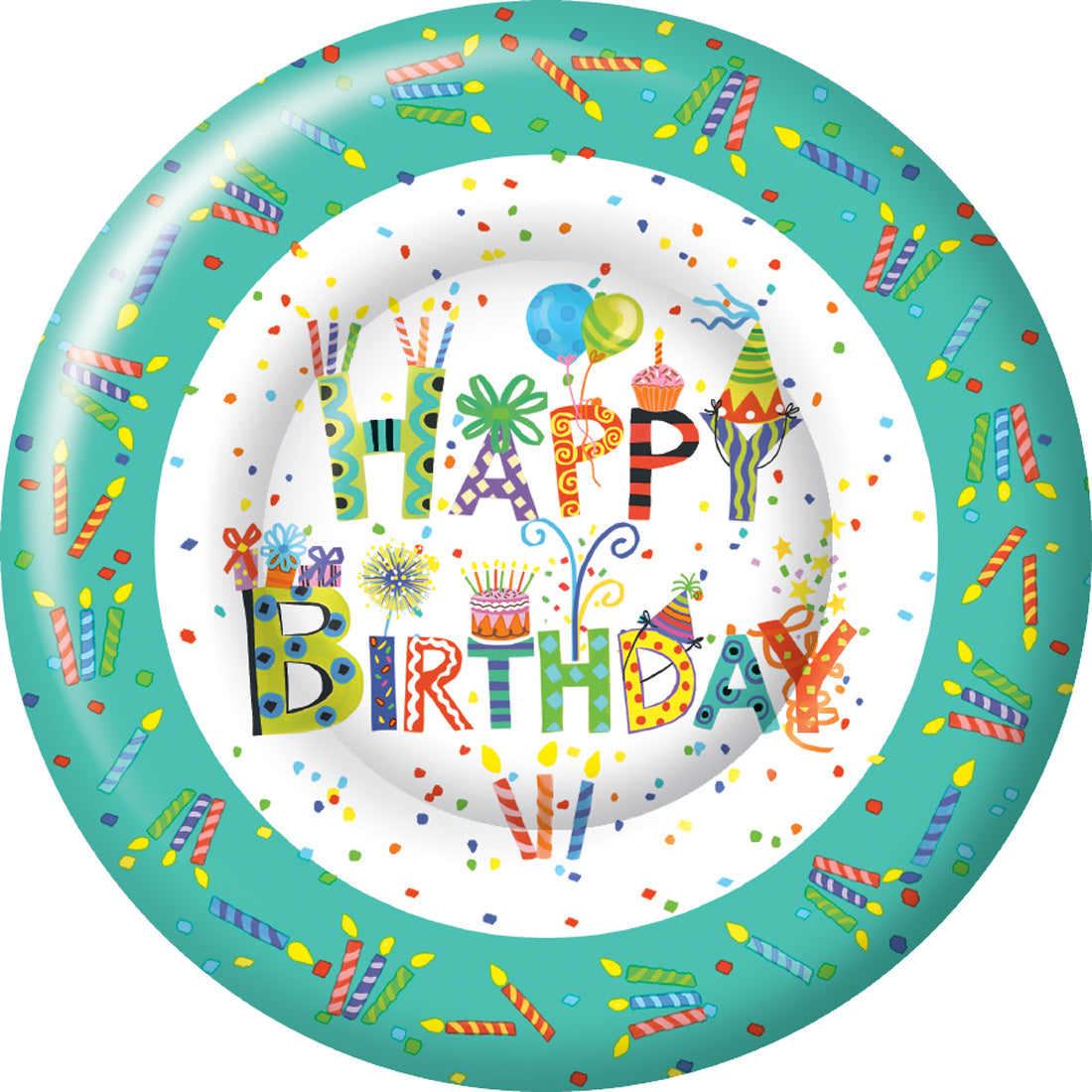 Happy Birthday - Salad or Dessert Plates    