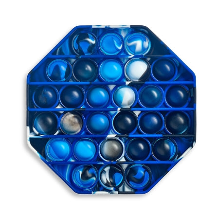 Pop Fidgety - Tie Dye Octagon - Navy, Pink, or Blue    