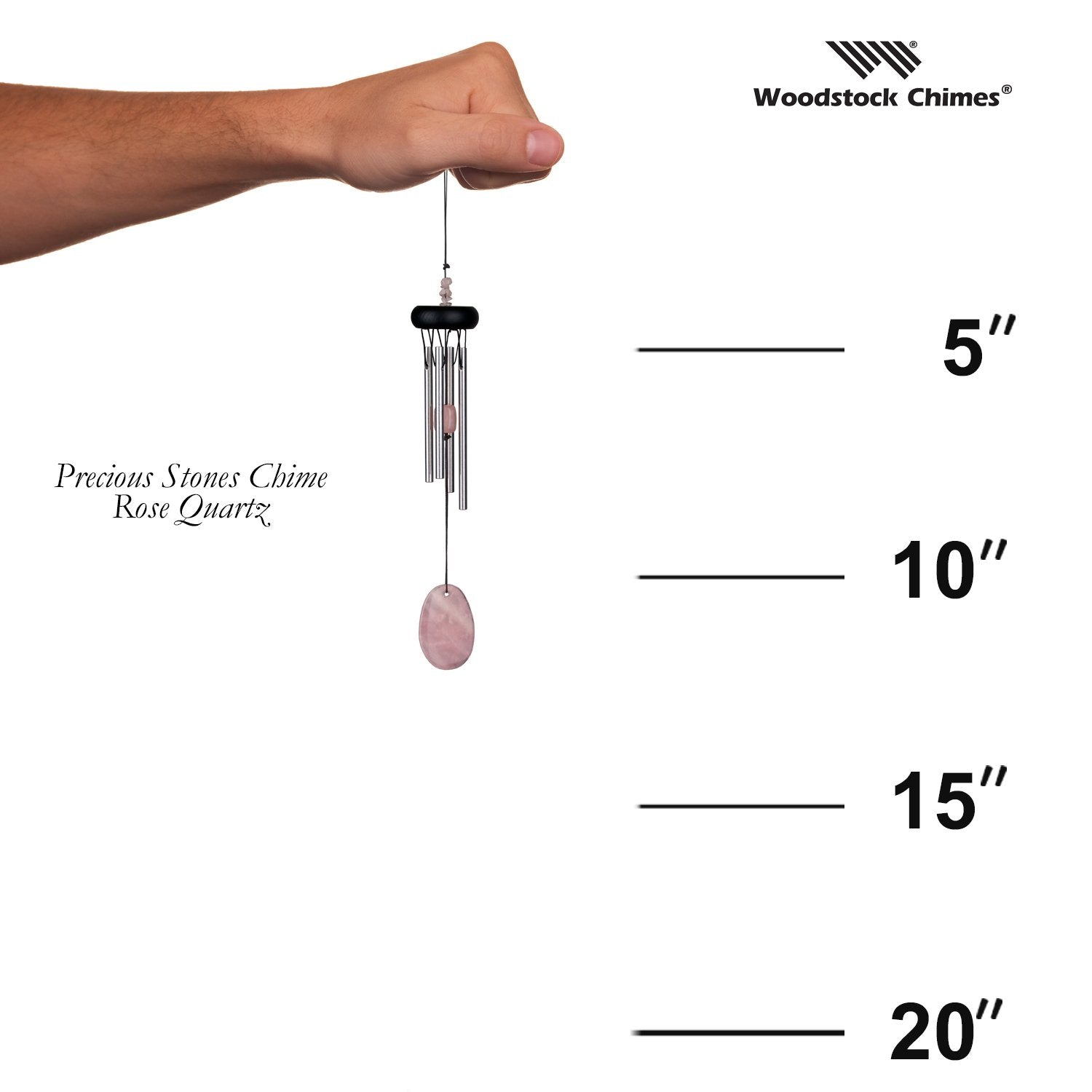 Precious Stones Chime - Rose Quartz    