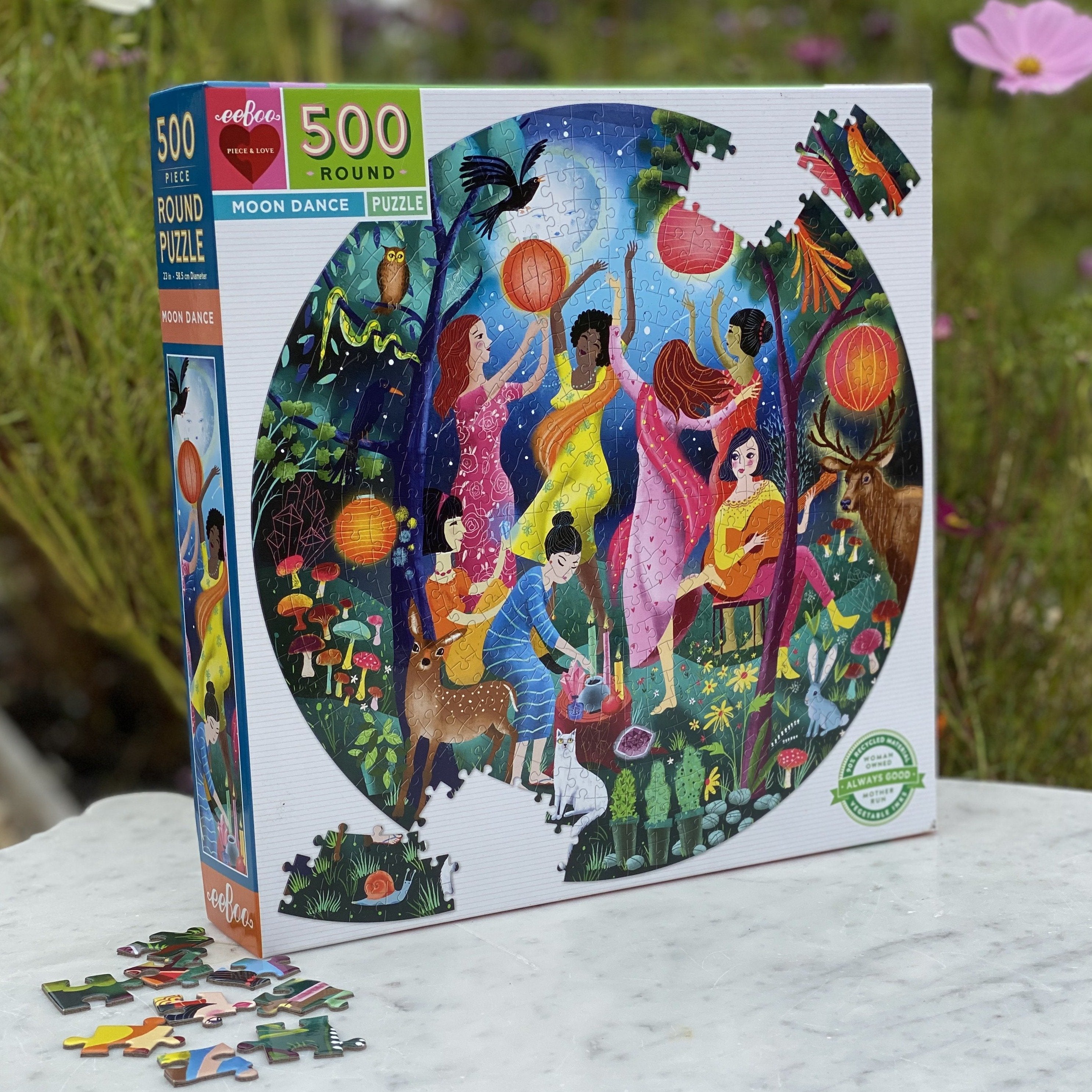 Moon Dance 500 Piece Round Puzzle    