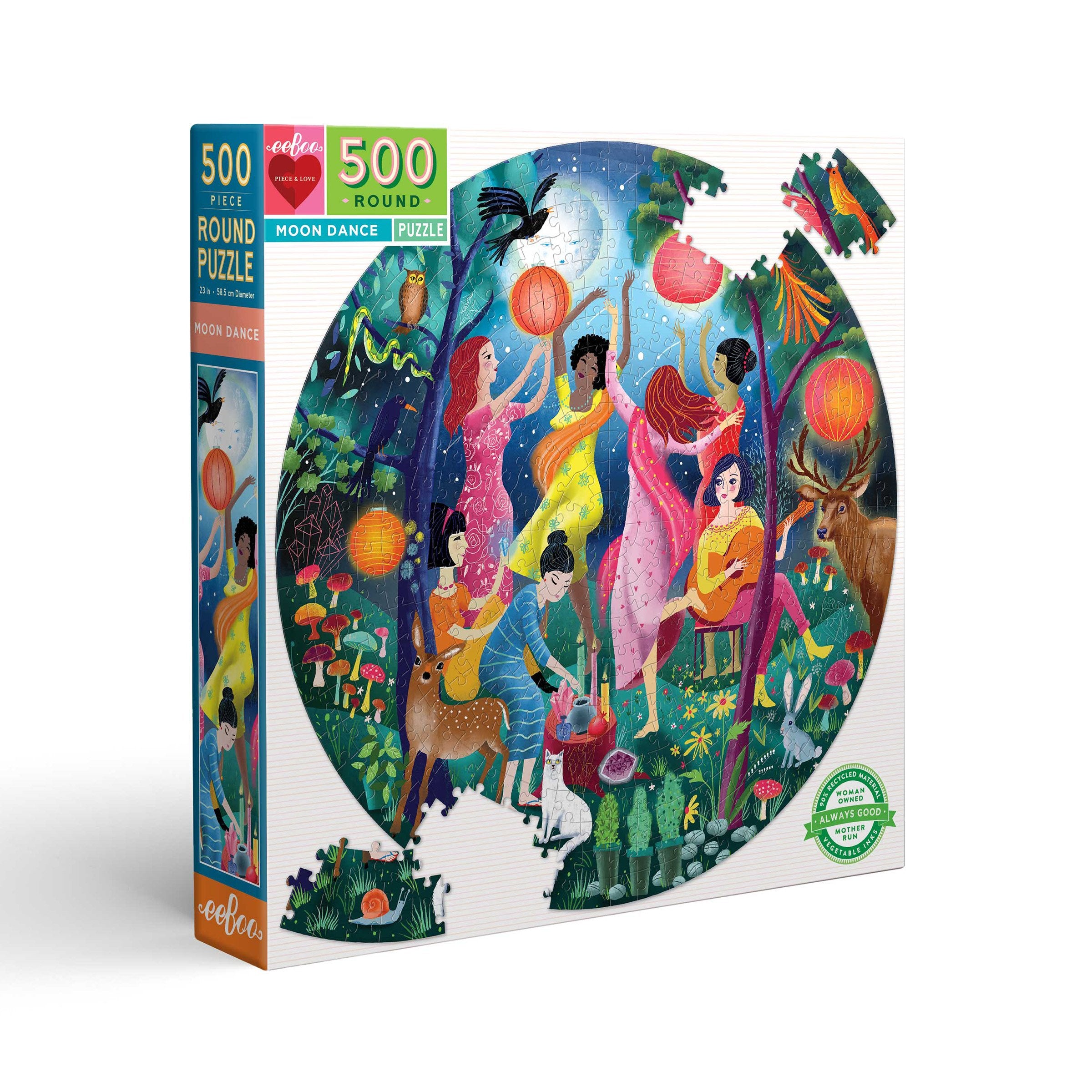 Moon Dance 500 Piece Round Puzzle    