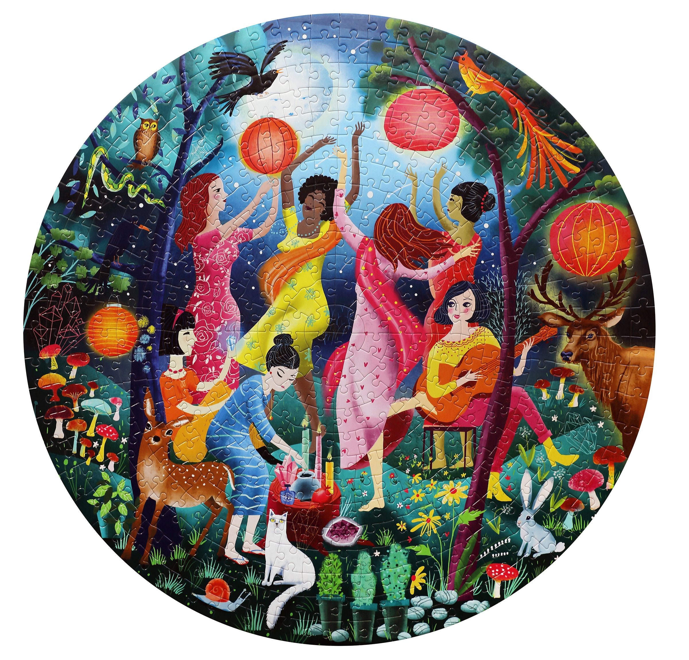 Moon Dance 500 Piece Round Puzzle    
