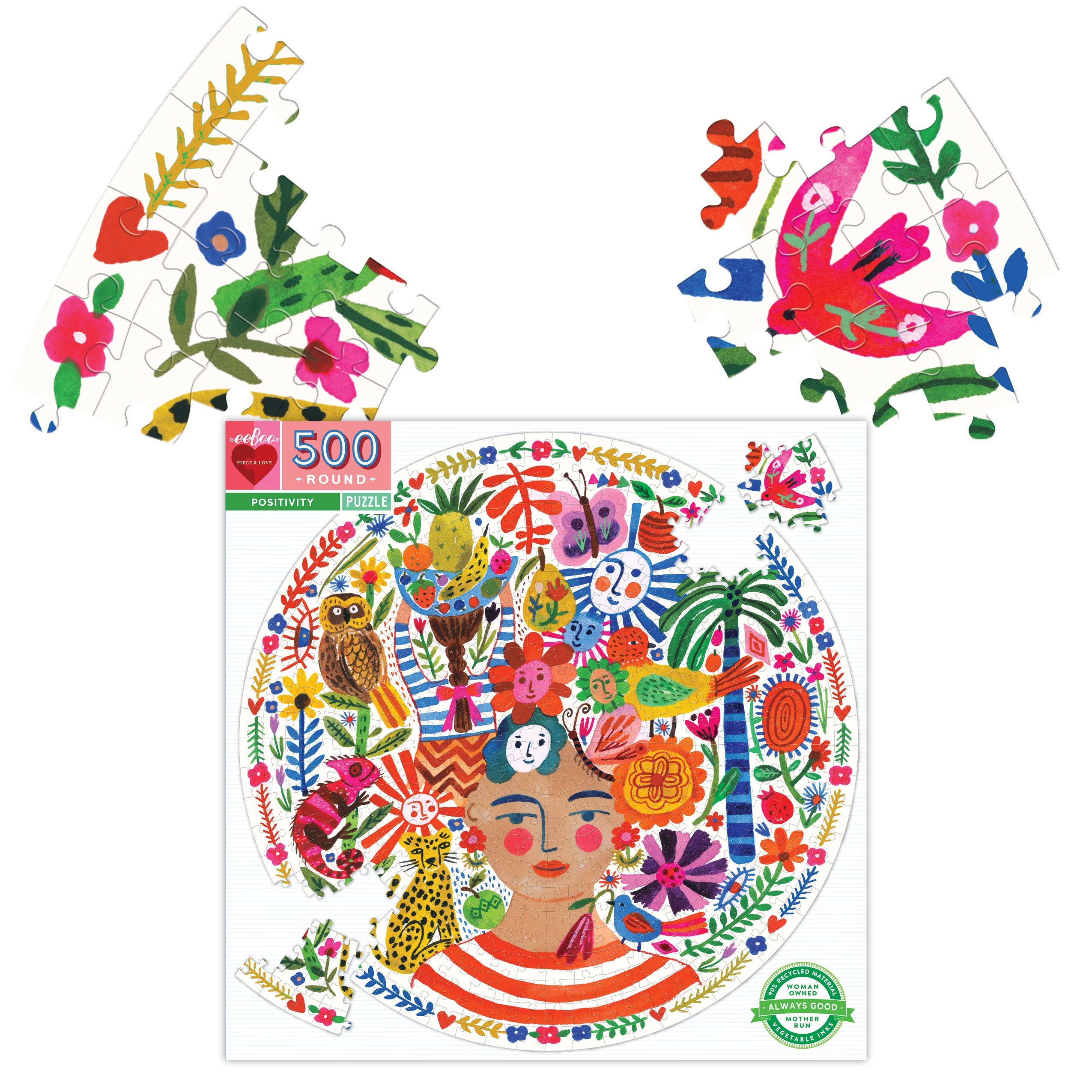 Positivity 500 Piece Round Puzzle    