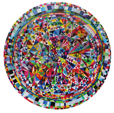 Triangle Pattern 500 Piece Round Puzzle    
