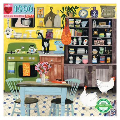 Kitchen Chickens 1000 Piece Puzzle    