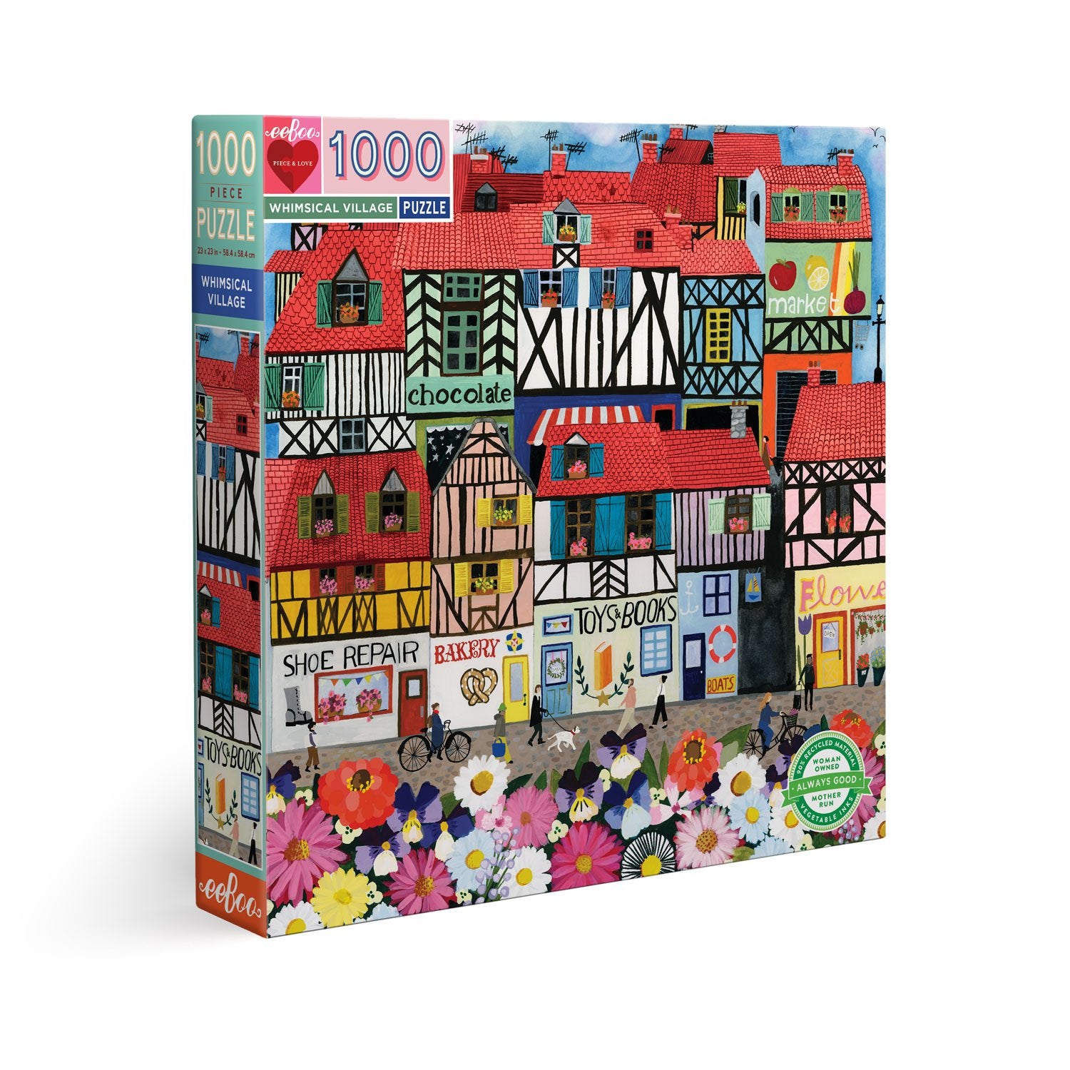 Whimsical Village 1000 Piece Puzzle    
