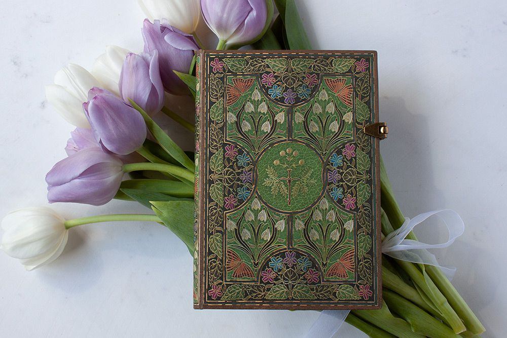Paperblanks Poetry in Bloom Lined Midi Hardcover Journal    