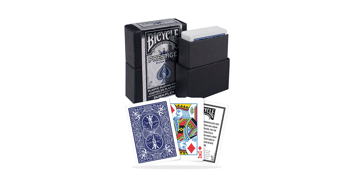 Bicycle Prestige Plastic Playing Cards - Red or Blue    