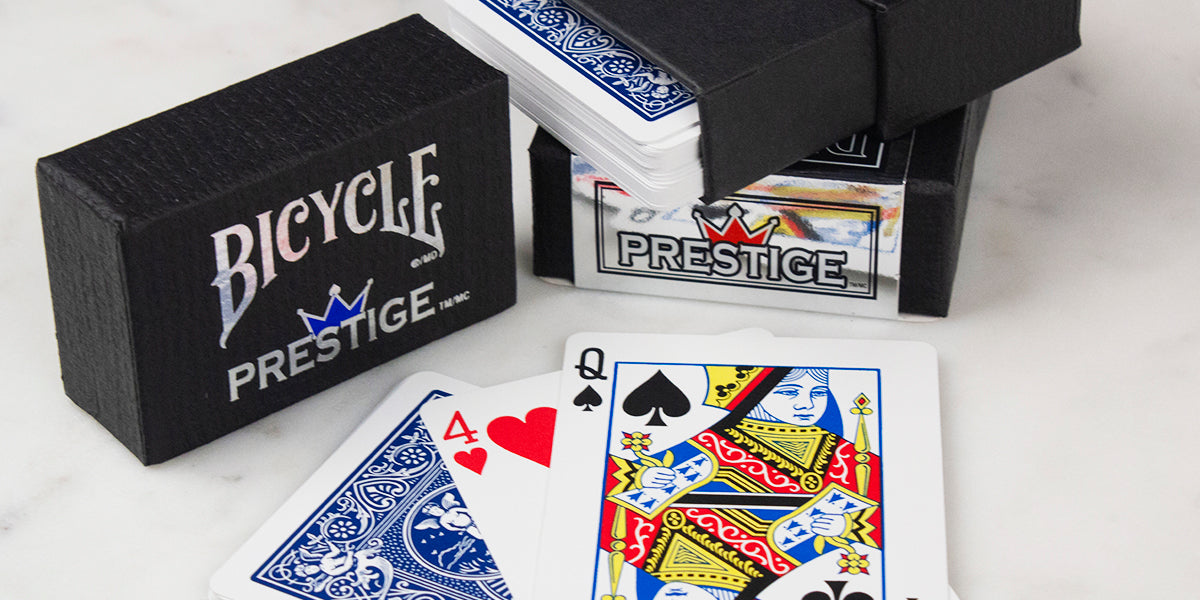 Bicycle Prestige Plastic Playing Cards - Red or Blue    