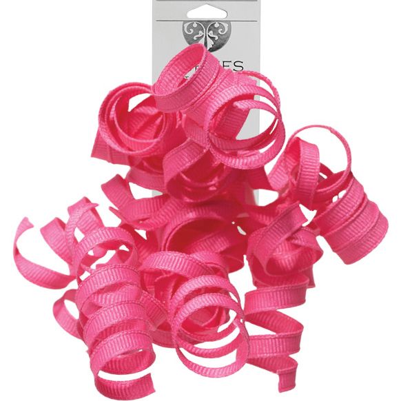 Grosgrain Curlie Bow - Magenta    
