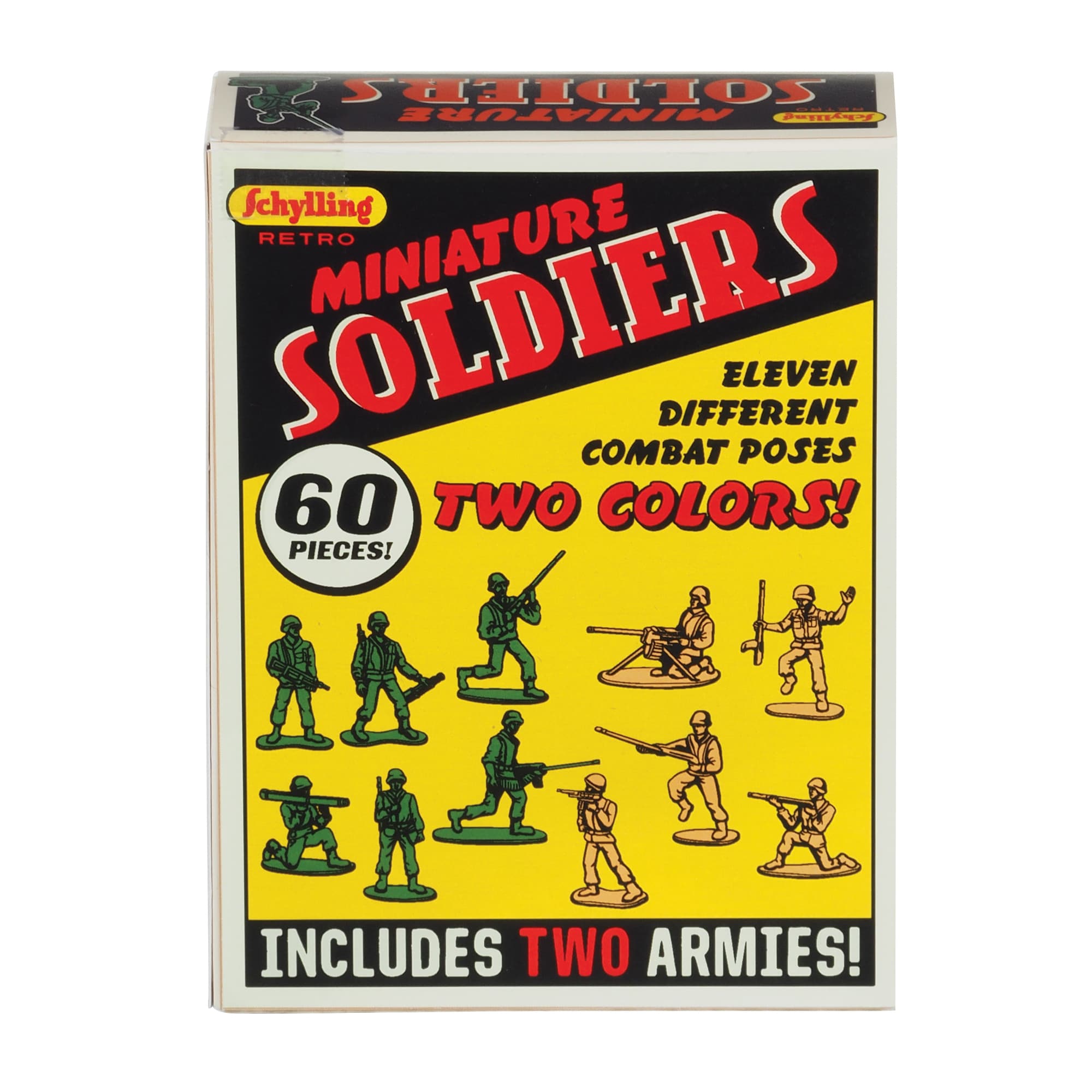 Miniature Soldiers - 60 Pieces, 2 Armies    