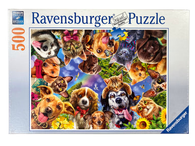 Animal Selfie 500 Piece Puzzle    