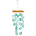 Capiz Chime - Mini Aqua    