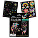 Scratch Paper Stickers - Rainbow & Friends    