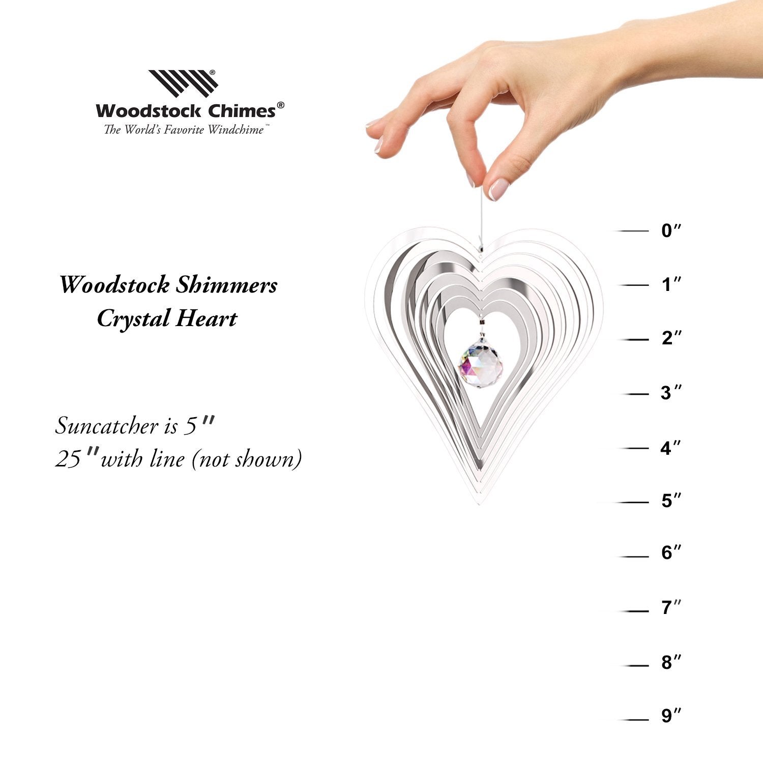 Woodstock Crystal Shimmer - Heart    