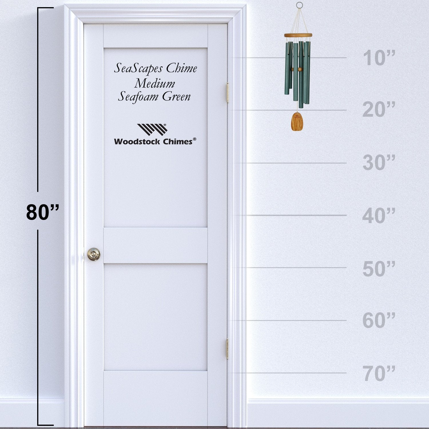 Seascape Chime - Medium Seafoam Green    