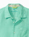 Tommy Bahama Short Sleeve Sea Glass Linen Camp Shirt    