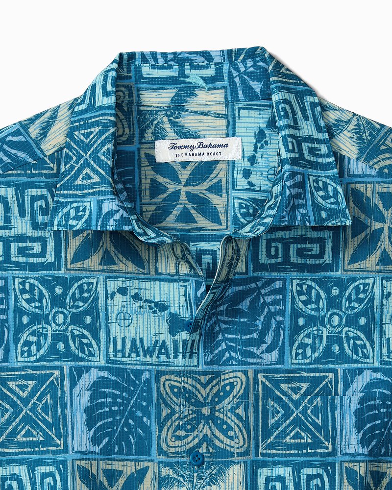 Tommy Bahama Bahama Coast Palm Tiles Camp Shirt    