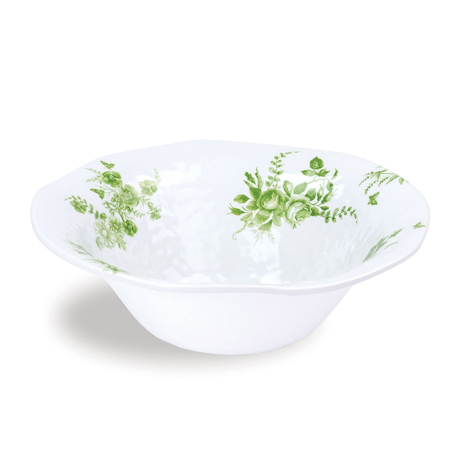 Bunny Toile Melamine Large Serving Bowl    