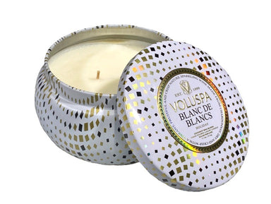 Voluspa 2 Wick Tin - Blanc De Blancs    