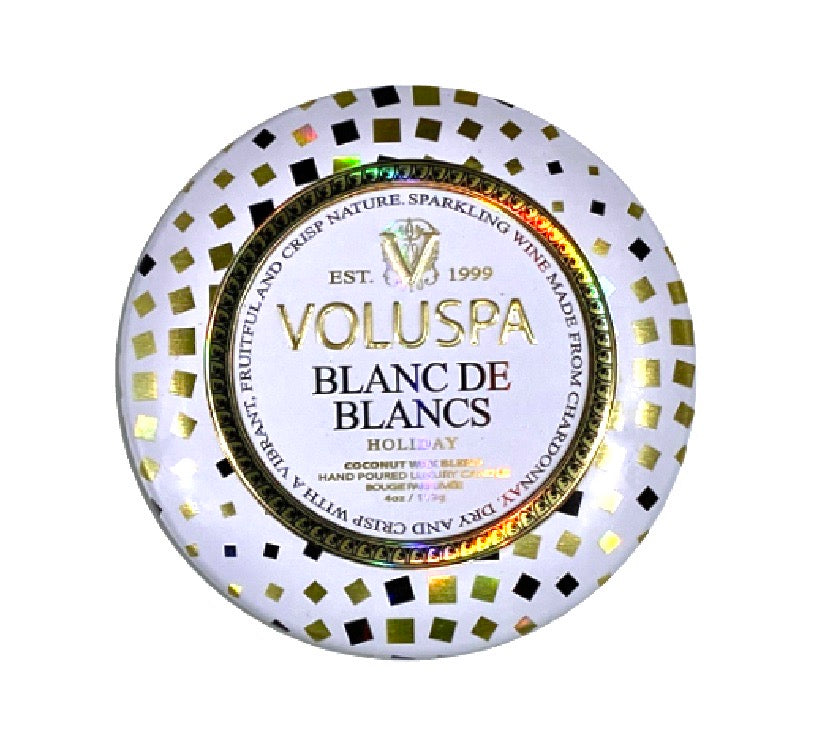 Voluspa Mini Tin - Blanc De Blancs    
