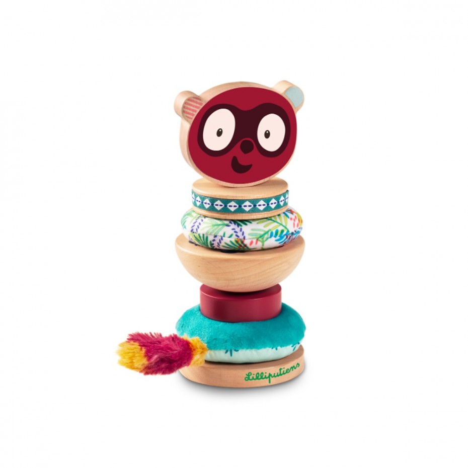 Lilliputiens Georges Lemur Stacking Pyramid    