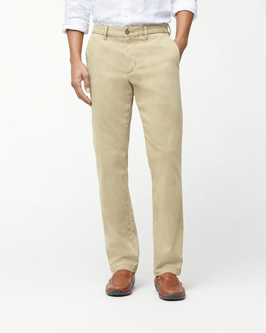 Tommy Bahama Boracay Flat Front Chino Pants KHAKI 30x32  023793389022