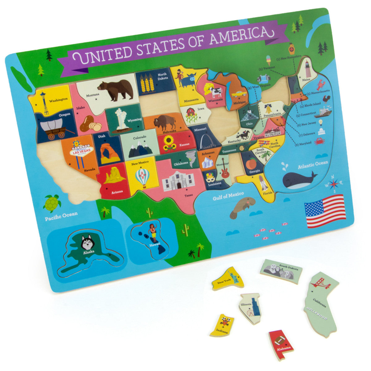 Fifty-Nifty United States Tray Puzzle    