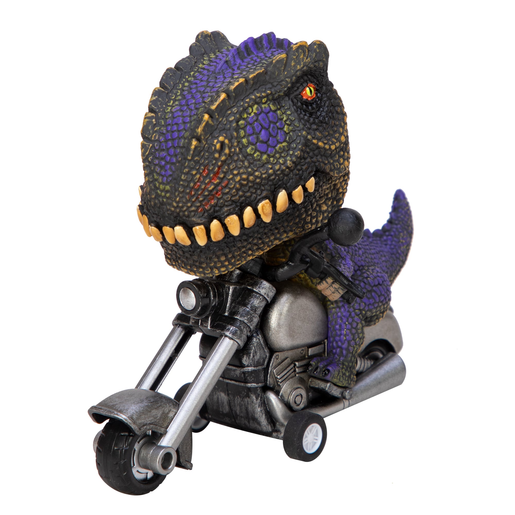 T-Rex Riders - Friction Motorcycles - Purple, Green or Red    