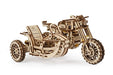 UGears Scrambler UGR-10 Motorcycle With Sidecar    