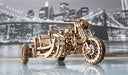 UGears Scrambler UGR-10 Motorcycle With Sidecar    