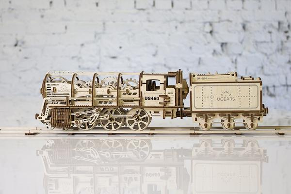 UGears Locomotive With Tender    