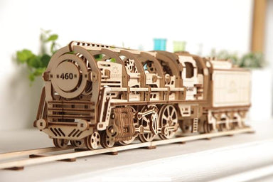 UGears Locomotive With Tender    