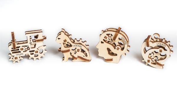 UGears Mini Fidget Tribiks - Set of 4    