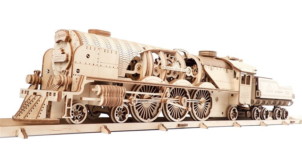 UGears V-Express Steam Train With Tender    