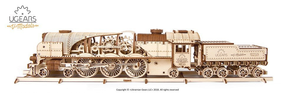 UGears V-Express Steam Train With Tender    