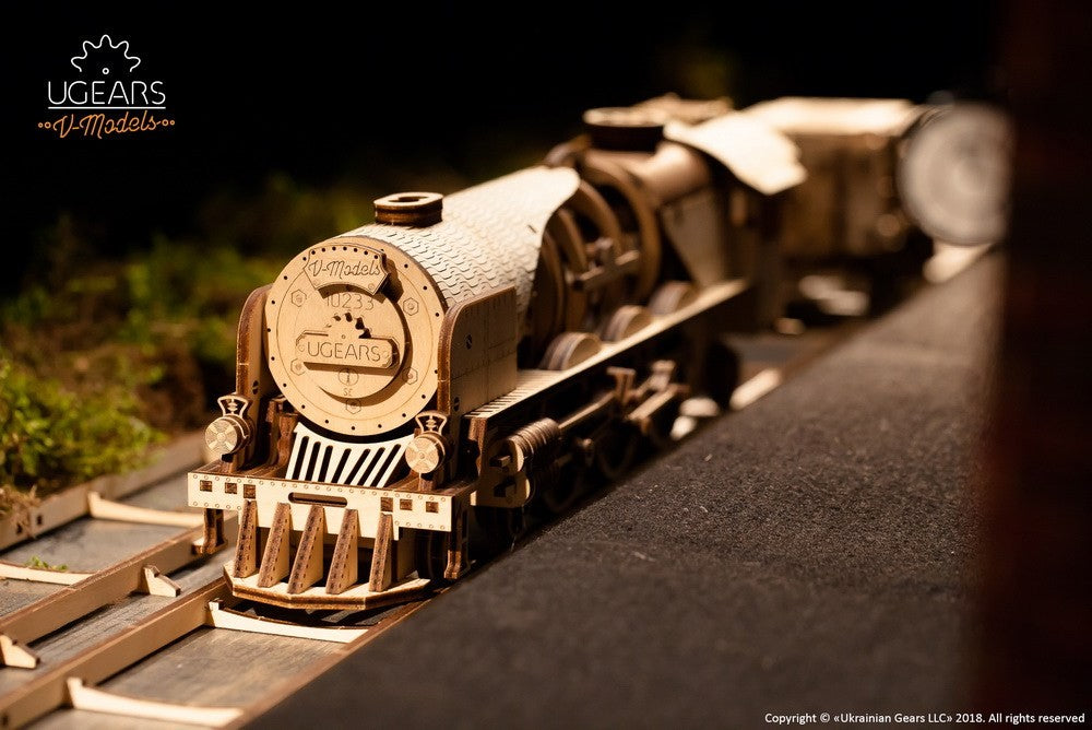 UGears V-Express Steam Train With Tender    